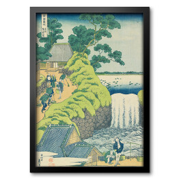 Obraz w ramie The Falls at Aoigaoka in the Eastern Capital. Hokusai Katsushika. Reprodukcja