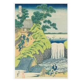 Plakat samoprzylepny The Falls at Aoigaoka in the Eastern Capital. Hokusai Katsushika. Reprodukcja