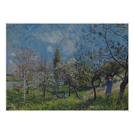 Plakat samoprzylepny Albert Sisley "Ogród" - reprodukcja