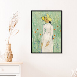 Plakat w ramie Vincent van Gogh Dziewczyna w bieli. Reprodukcja