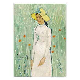 Plakat samoprzylepny Vincent van Gogh Dziewczyna w bieli. Reprodukcja