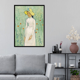 Plakat w ramie Vincent van Gogh Dziewczyna w bieli. Reprodukcja