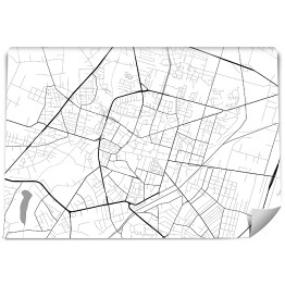 Fototapeta samoprzylepna Minimalistyczna mapa Radomia