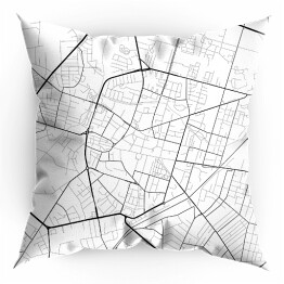 Poduszka Minimalistyczna mapa Radomia