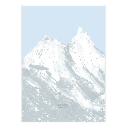 Plakat samoprzylepny Manaslu - szczyty górskie