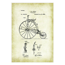 Plakat samoprzylepny L. M. Hosea - patenty na rycinach vintage