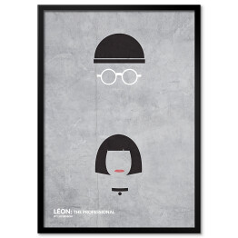 Plakat w ramie "Leon the Professional" - minimalistyczna kolekcja filmowa