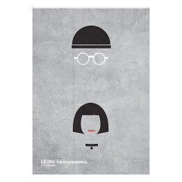 Plakat samoprzylepny "Leon the Professional" - minimalistyczna kolekcja filmowa