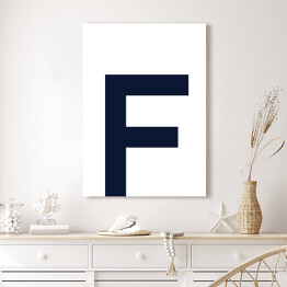Obraz na płótnie Litera F - alfabet