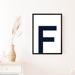 Obraz w ramie Litera F - alfabet