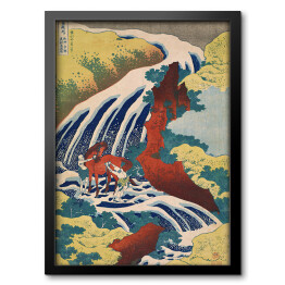 Obraz w ramie Hokusai Katsushika "Yoshitsune Falls from the series Famous Waterfalls in Various Provinces"