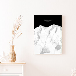 Obraz na płótnie Nanga Parbat - minimalistyczne szczyty górskie