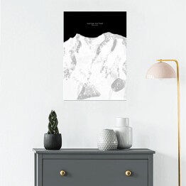 Plakat Nanga Parbat - minimalistyczne szczyty górskie