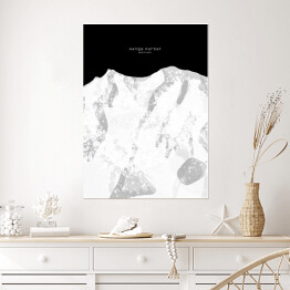 Plakat samoprzylepny Nanga Parbat - minimalistyczne szczyty górskie