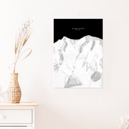 Plakat Nanga Parbat - minimalistyczne szczyty górskie