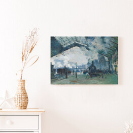 Obraz na płótnie Claude Monet "Przybycie pociągu z Normandii" - reprodukcja