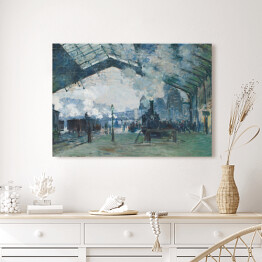 Obraz na płótnie Claude Monet "Przybycie pociągu z Normandii" - reprodukcja