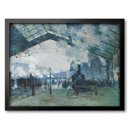 Obraz w ramie Claude Monet "Przybycie pociągu z Normandii" - reprodukcja