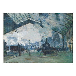 Plakat Claude Monet "Przybycie pociągu z Normandii" - reprodukcja