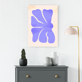 Obraz na płótnie Abstrakcyjny niebieski kwiat