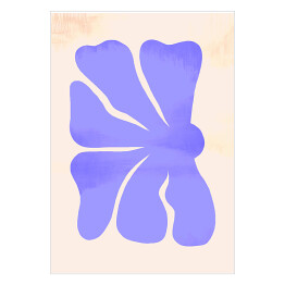 Plakat Abstrakcyjny niebieski kwiat