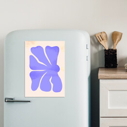 Magnes dekoracyjny Abstrakcyjny niebieski kwiat