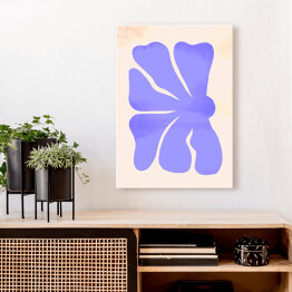 Obraz na płótnie Abstrakcyjny niebieski kwiat