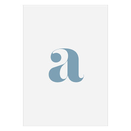 Plakat Minimalistyczna litera "a"
