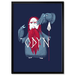 Plakat w ramie Odyn - mitologia nordycka