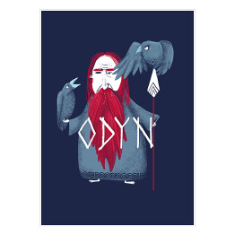 Plakat samoprzylepny Odyn - mitologia nordycka