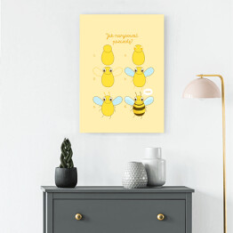Obraz na płótnie Ilustracja - rysowanie pszczoły