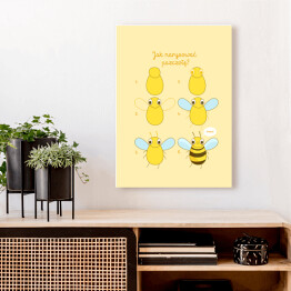 Obraz na płótnie Ilustracja - rysowanie pszczoły