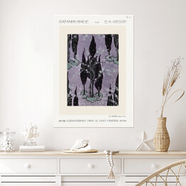 Plakat samoprzylepny Botaniczny plakat Art Deco