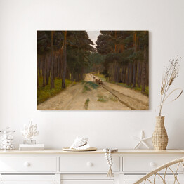 Obraz klasyczny Józef Chełmoński Droga w lesie Reprodukcja obrazu