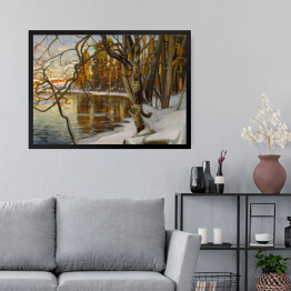 Obraz w ramie Zimowe słońce Victor Westerholm. Reprodukcja obrazu
