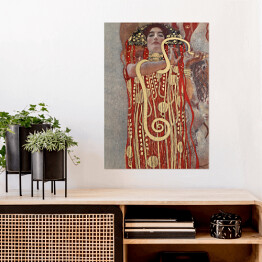 Plakat samoprzylepny Gustav Klimt Hygieia. Reprodukcja obrazu