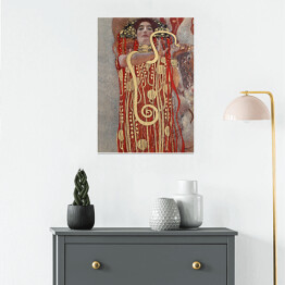 Plakat samoprzylepny Gustav Klimt Hygieia. Reprodukcja obrazu