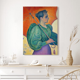 Obraz na płótnie Paul Signac Kobieta z parasolką. Reprodukcja