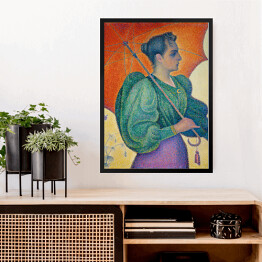 Obraz w ramie Paul Signac Kobieta z parasolką. Reprodukcja