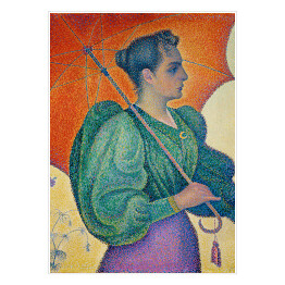 Plakat Paul Signac Kobieta z parasolką. Reprodukcja