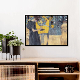 Plakat w ramie Gustav Klimt "Muzyka" - reprodukcja