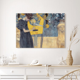 Obraz na płótnie Gustav Klimt "Muzyka" - reprodukcja
