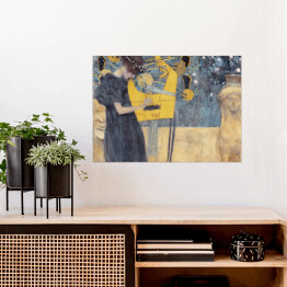 Plakat samoprzylepny Gustav Klimt "Muzyka" - reprodukcja
