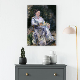 Obraz na płótnie Camille Pissarro Julie Pissarro w ogrodzie. Reprodukcja