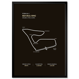 Plakat w ramie Red Bull Ring - Tory wyścigowe Formuły 1