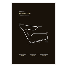 Plakat samoprzylepny Red Bull Ring - Tory wyścigowe Formuły 1