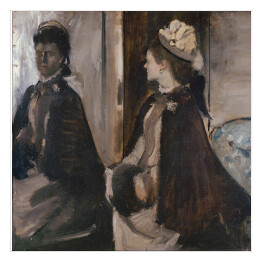 Plakat samoprzylepny Edgar Degas "Pani Jeantaud przed lustrem" - reprodukcja