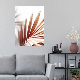 Plakat samoprzylepny Beżowy liść palmy 