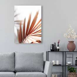 Obraz na płótnie Beżowy liść palmy 