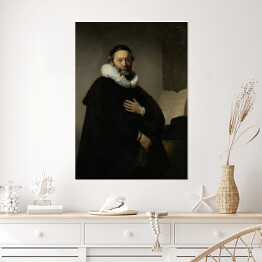 Plakat Rembrandt "Portret Jana Wttenbogaerta" - reprodukcja